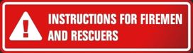 Instruction for fireman and rescuers